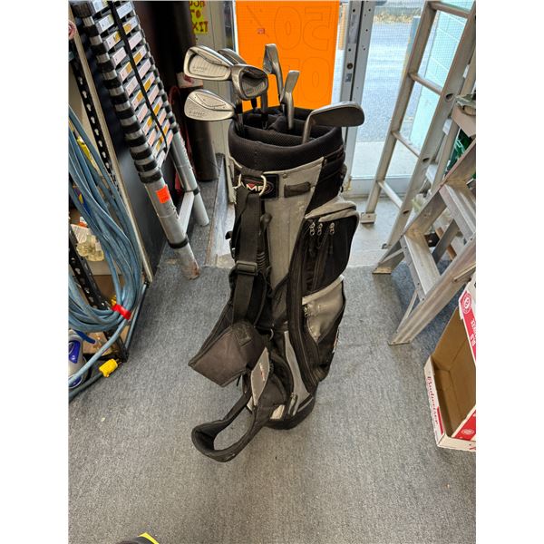 Golf bag and clubs