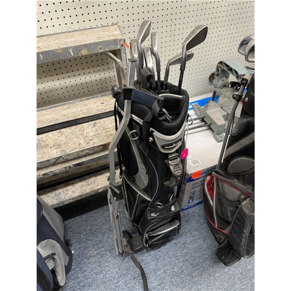 Golf bag and clubs