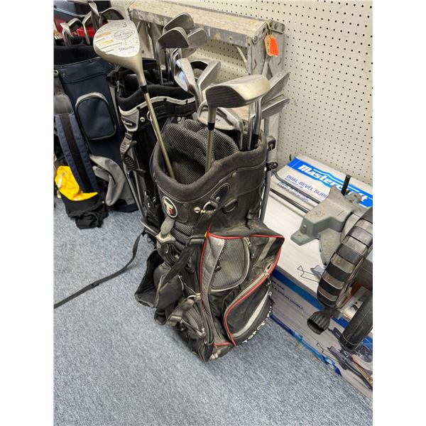Golf bag and clubs