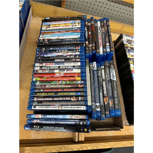 Blue rays DVDs