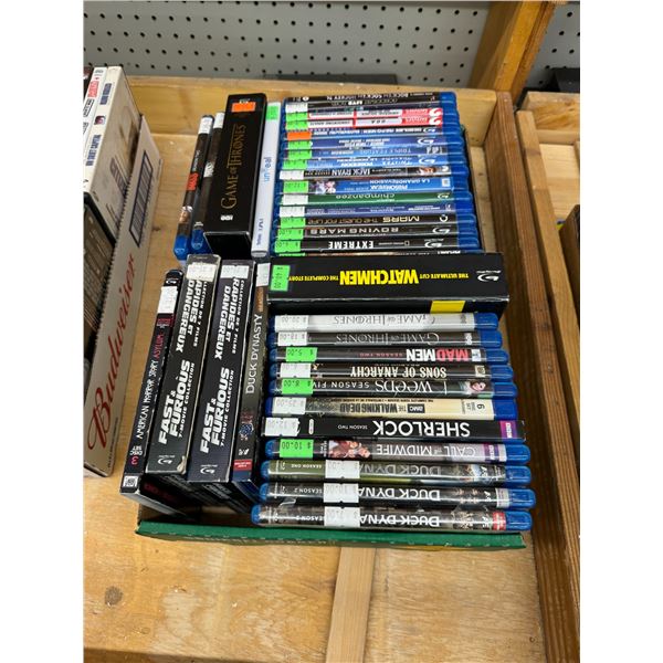 Blue ray DVDs