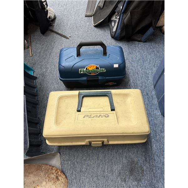 2 tackle boxes