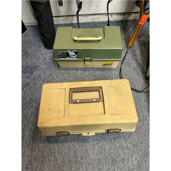 2 tackle boxes