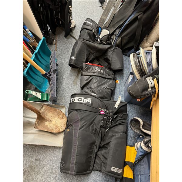 3 sets of hockey pants