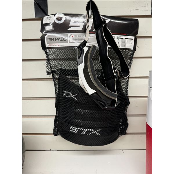 Rib pads and goggles