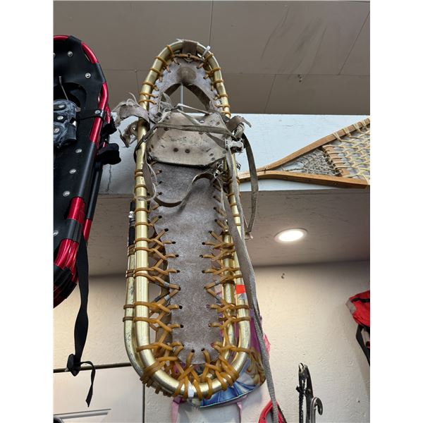 Gold snow shoes