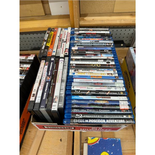 Blue ray DVDs