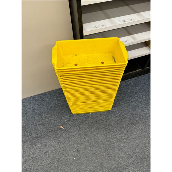 Yellow bins