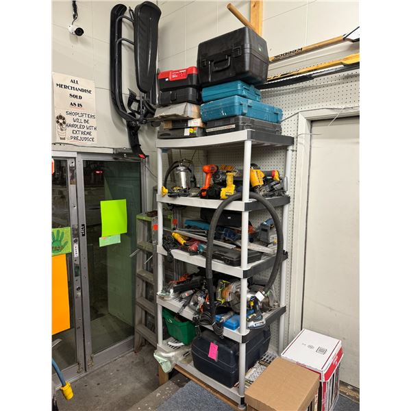 Entire shelf full and shelf unit untested items