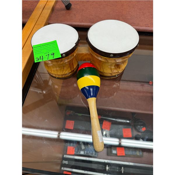 Drums and maraca
