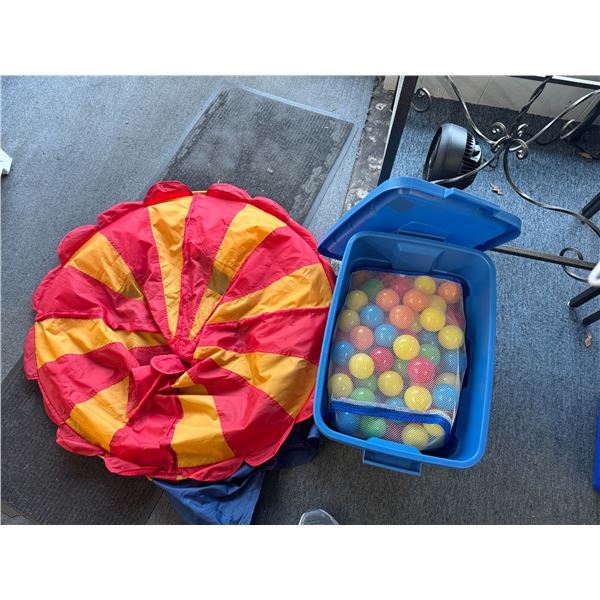 Ball pit circus tent