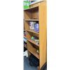 Image 1 : Book shelf 24.5x11.5x79.5 tall (shelf only)
