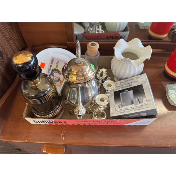 Flat of collectibles