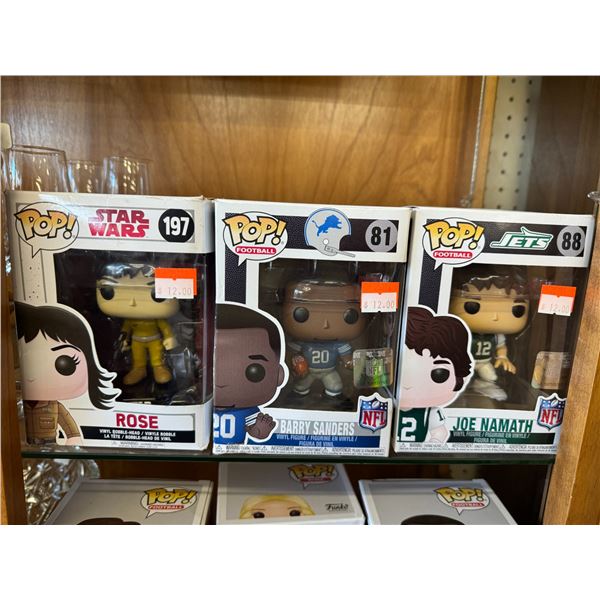 3 pop figures
