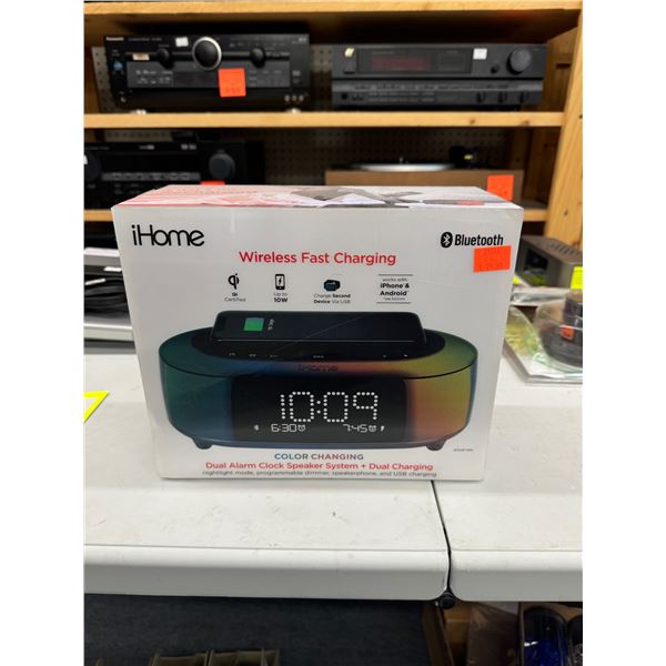 Ihome wireless fast charging Bluetooth clock