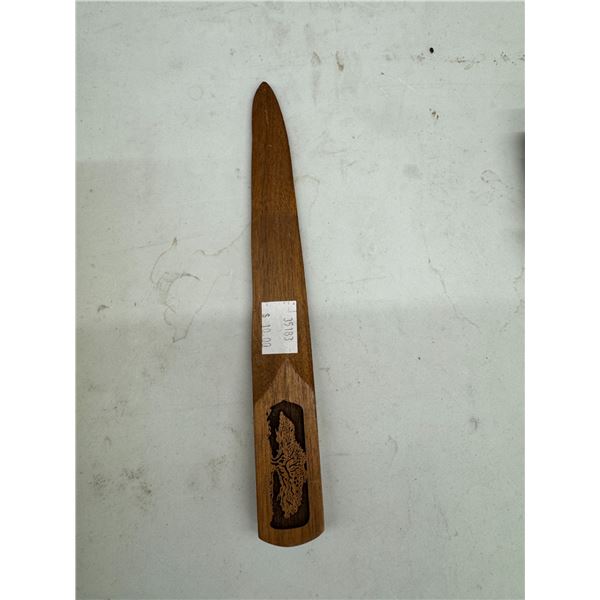 Wood envelope opener