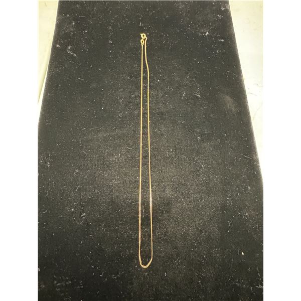 9k 17" necklace 1.2g