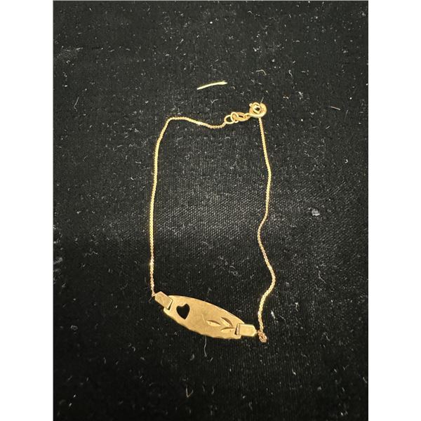 10k 7.5" bracelet 1.3g