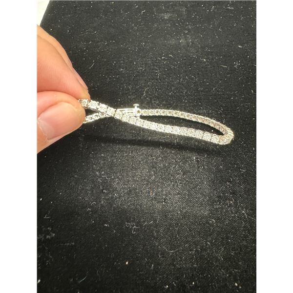 925 diamond 7.5" bracelet