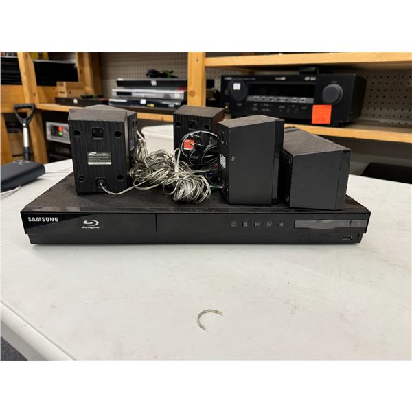 Samsung blu ray player and speakers