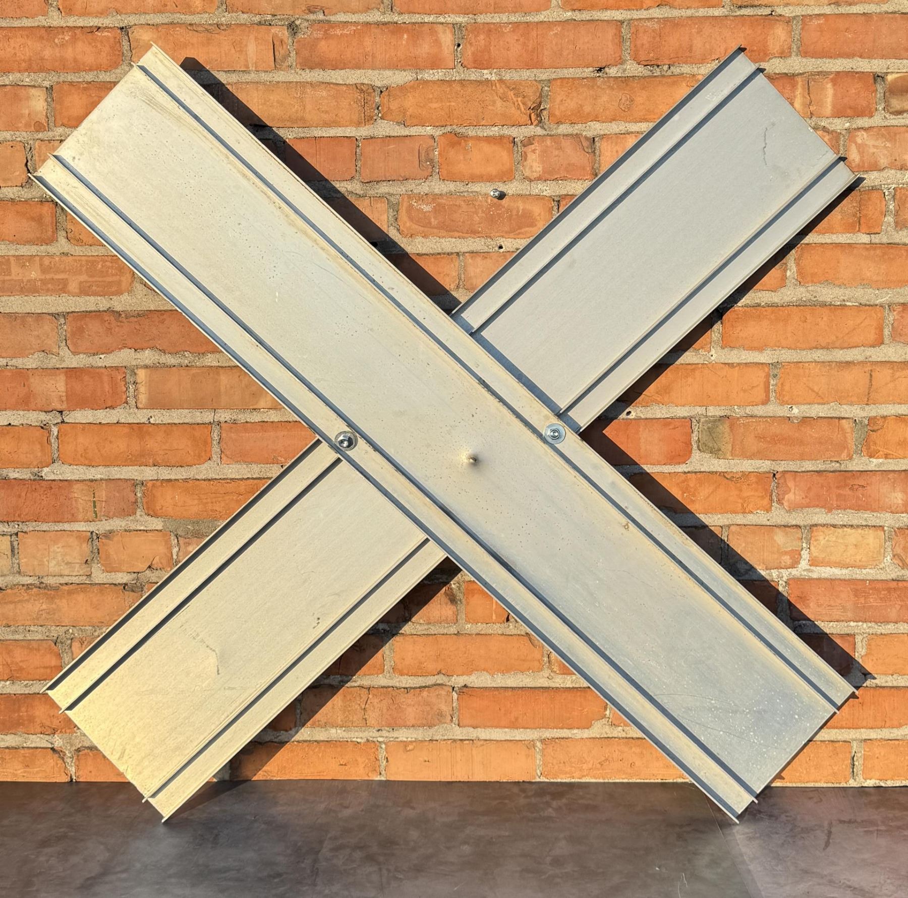 Montana Railroad Crossing Metal Sign Crossbuck