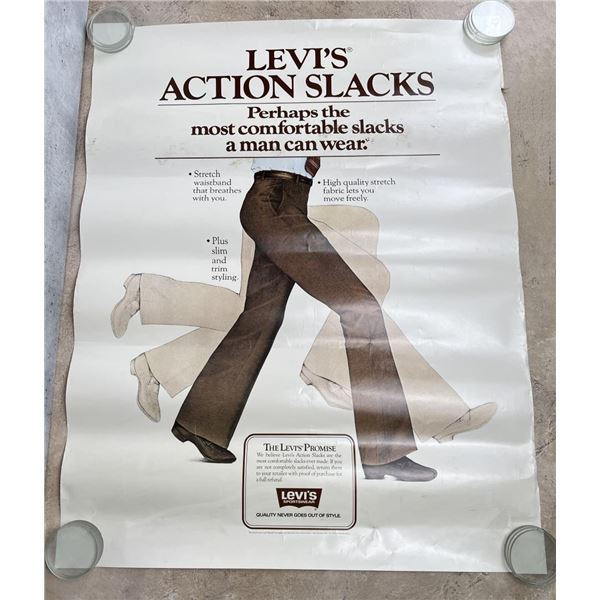 Levis Slacks Levi Strauss Store Display Poster