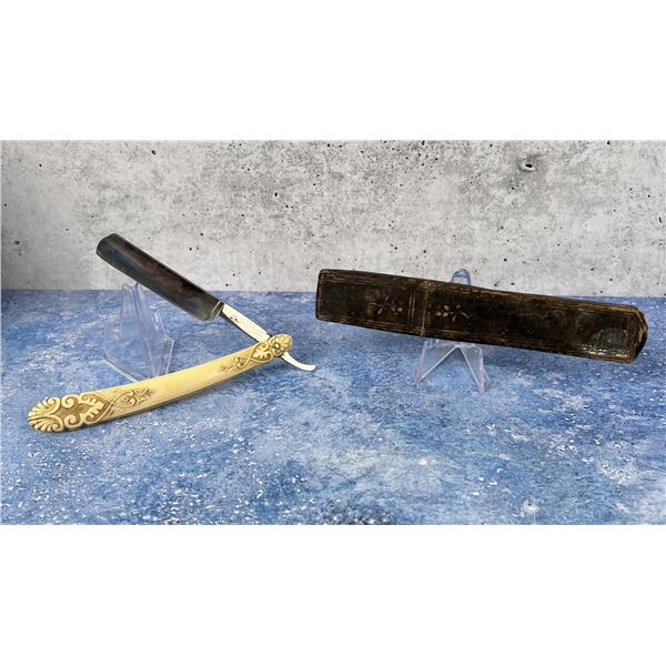 Geneva Army Navy Celluloid Straight Razor