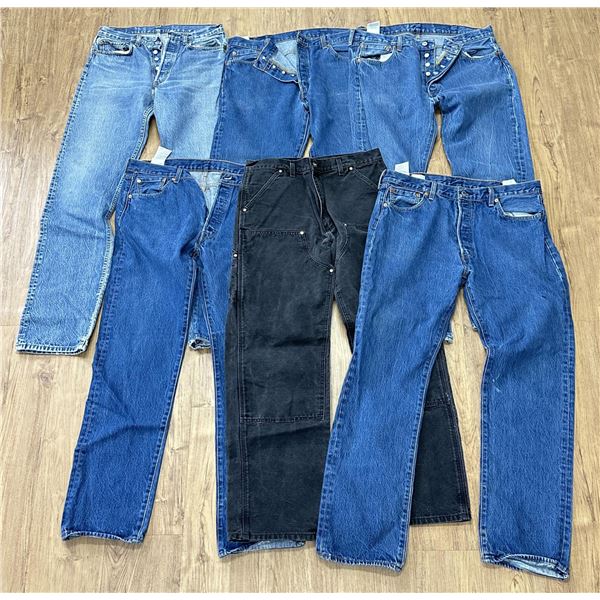 Collection of Levis Jeans and Carhartt Pants