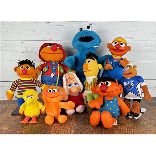 Collection Of Sesame Street Plush Toys