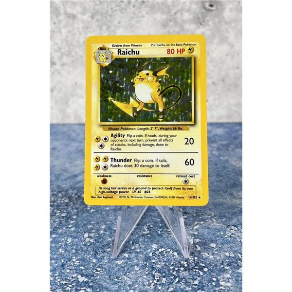 Pokemon Base Set Raichu Card