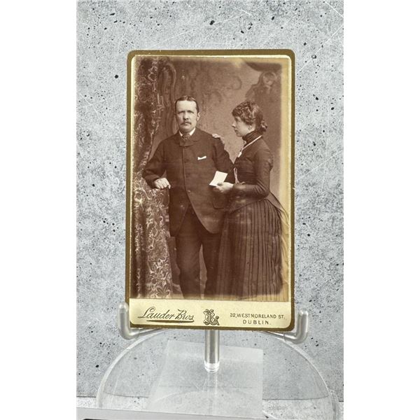 Dublin Ireland Victorian Couple CDV Photo
