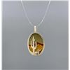 Image 1 : Sterling Silver Picture Jasper Pendant