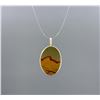 Image 2 : Sterling Silver Picture Jasper Pendant