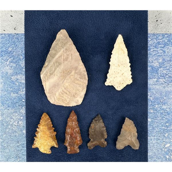 Ancient Native American Indian Arrowheads