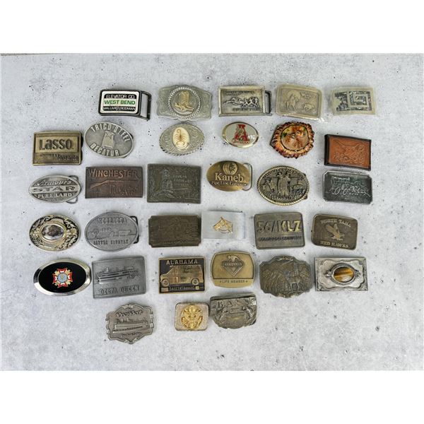 Collection of Vintage Belt Buckles