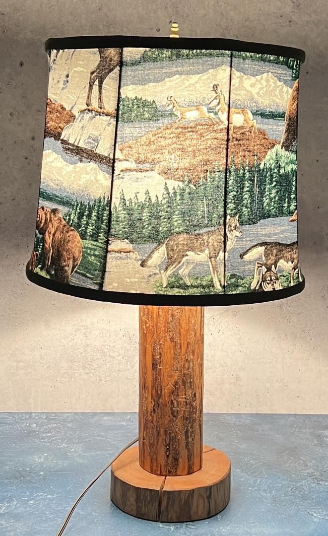 Montana Cabin Ranch Made Lamp
