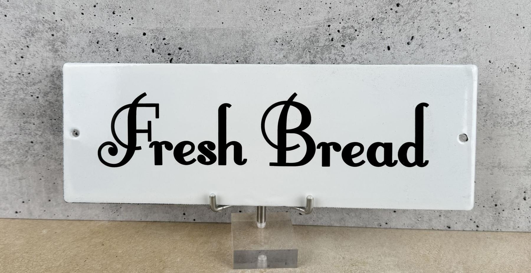 Porcelain Fresh Bread Sign