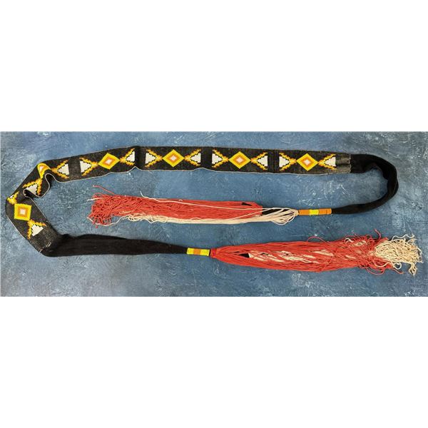 Native American Beaded Sash Belt