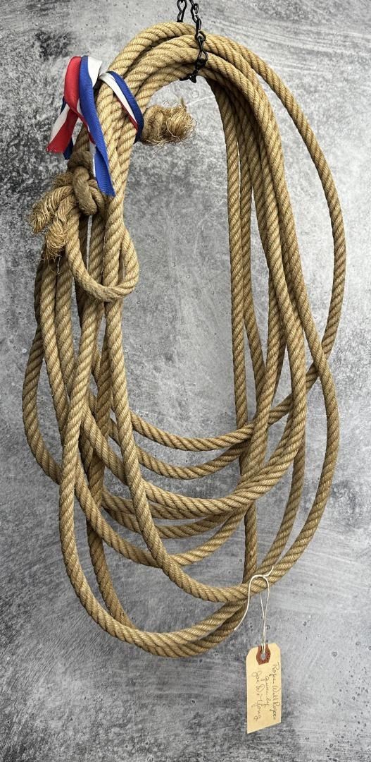 Handmade Riata Rope Will Rogers Personally Owned Riata Lariat Rope