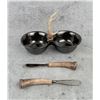 Image 1 : Juliska Porcelain 2 Bowl Server & Knives