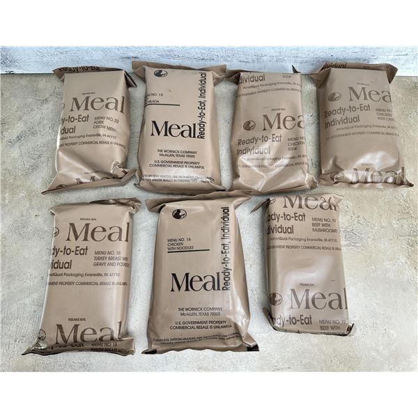 US Army MRE Combat Ration Meals