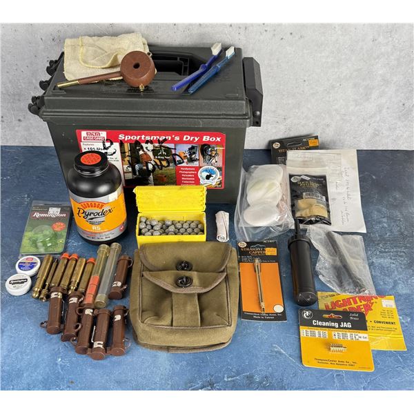 Collection of Black Powder Reloading Supplies
