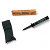 Image 1 : Black Eagle 3" Fixed Blade Knife with Retractable Blade Cover and Nylon Sheath