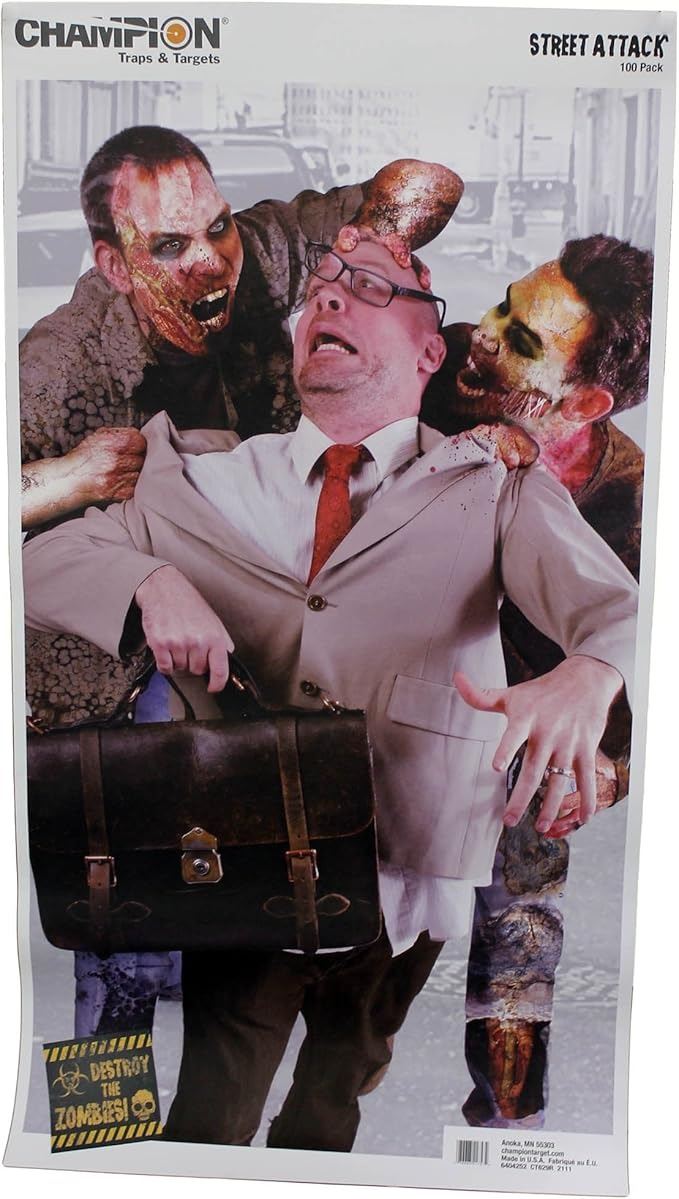 Champion Zombie Targets Bulk Pack Paper Targets, 24