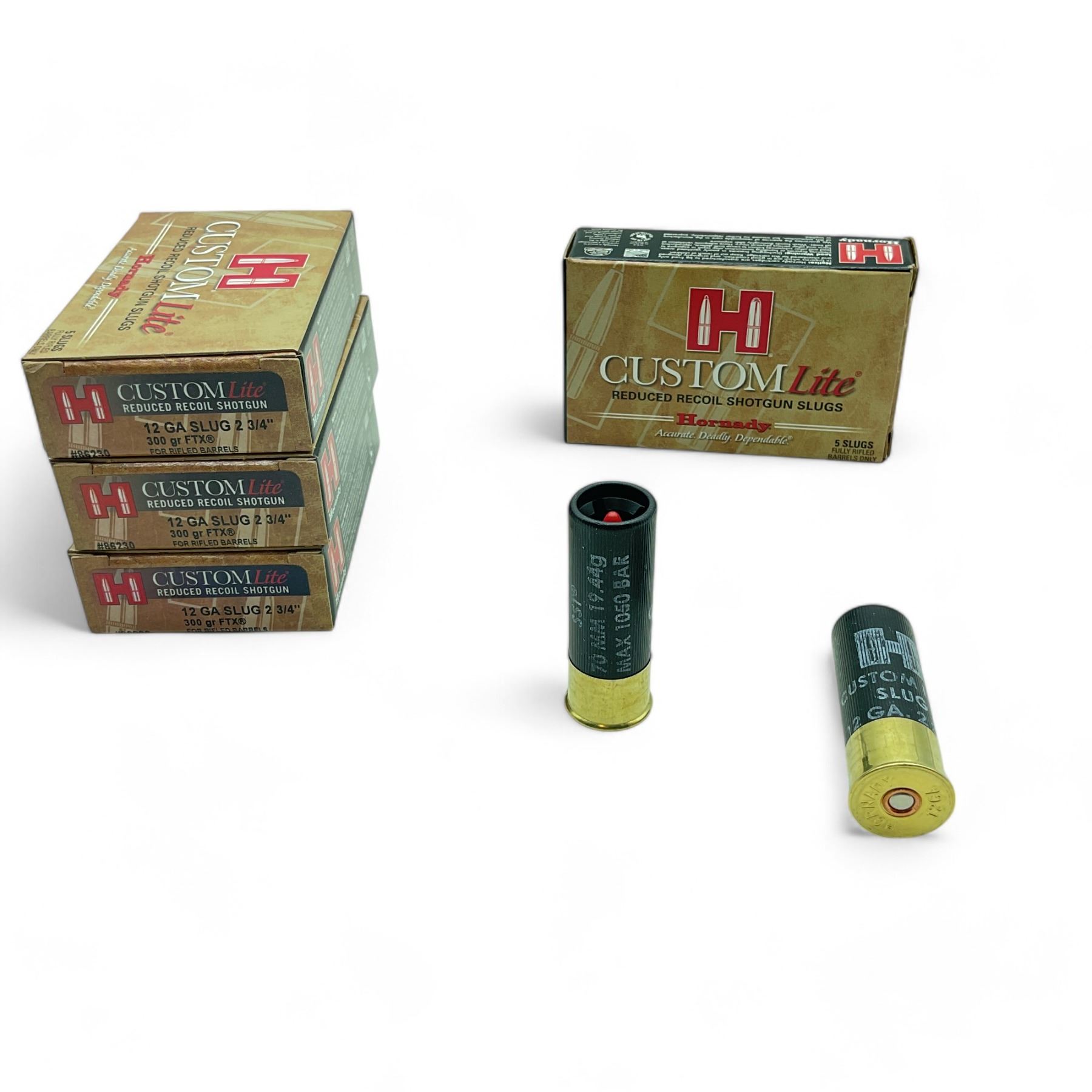 Hornady Custom Lite 12 Ga Slug, 2-3/4