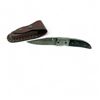 Image 1 : Folding 3 1/4" Damascus Blade Knife with Sheath
