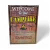 Image 1 : Rivers Edge "Welcome to our Campfire" Metal Sign, 17" x 12", New