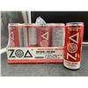Image 1 : Zoa Strawberry Watermelon Zero Sugar Energy Drink (12 x 355ml)