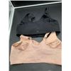 Image 3 : Glamorise Women's Front Closure Bra's 2pk, Beige & Black (42G)
