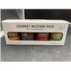 Image 2 : Smak Dab Mustard White Variety Pack - 4 taster-sized mustards in a bundle, Flavours included: Honey 